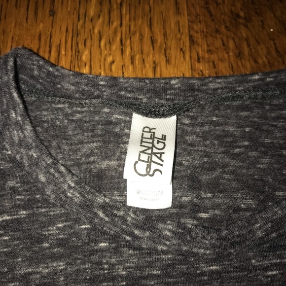 heather grey workout top - Picture 3 of 4